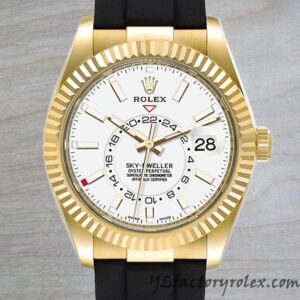 YL Rolex Sky-Dweller m326238-0006 42mm Men's Fake Stainless Steel Watch
